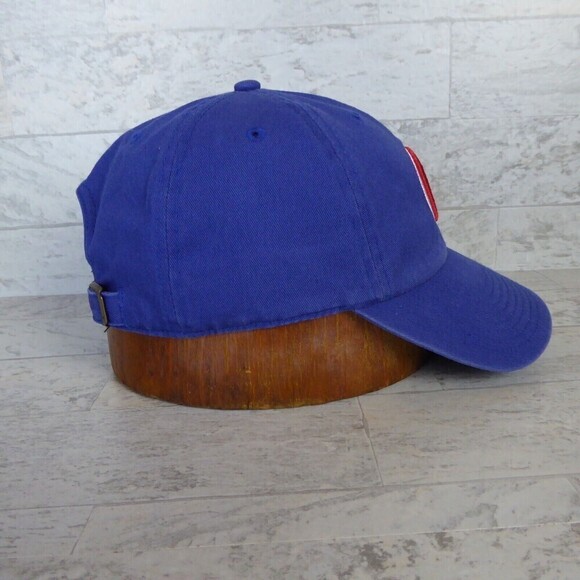 Chicago Cubs Hat Cap Strap Back Adult Blue MLB Baseball 47 Brand Mens Dad - Picture 5 of 8